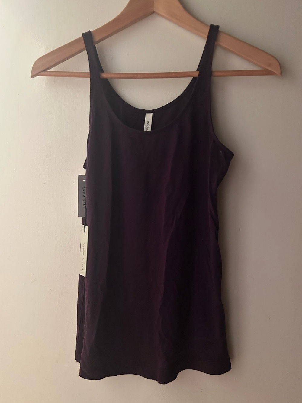 NWT Babaton Deep Plum Scoop Neck Tank